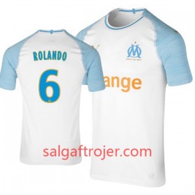 Olympique de Marseille Fodboldtrøjer Rolando 6 Hjemmebanesæt 2018/19 Kort ærmer